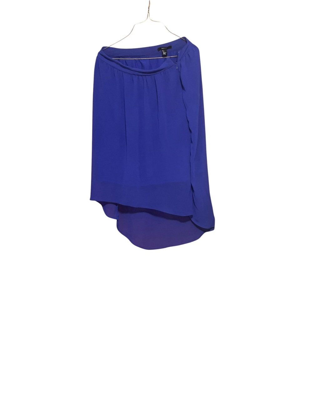 Forever 21 Royal Blue Asymmetric Chiffon Skirt - Picture 10 of 10